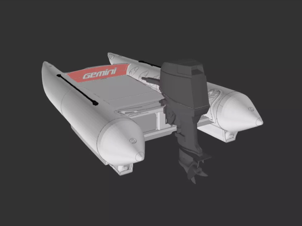 Gemini ThunderCat 50HP Yamaha tekne görsel 4