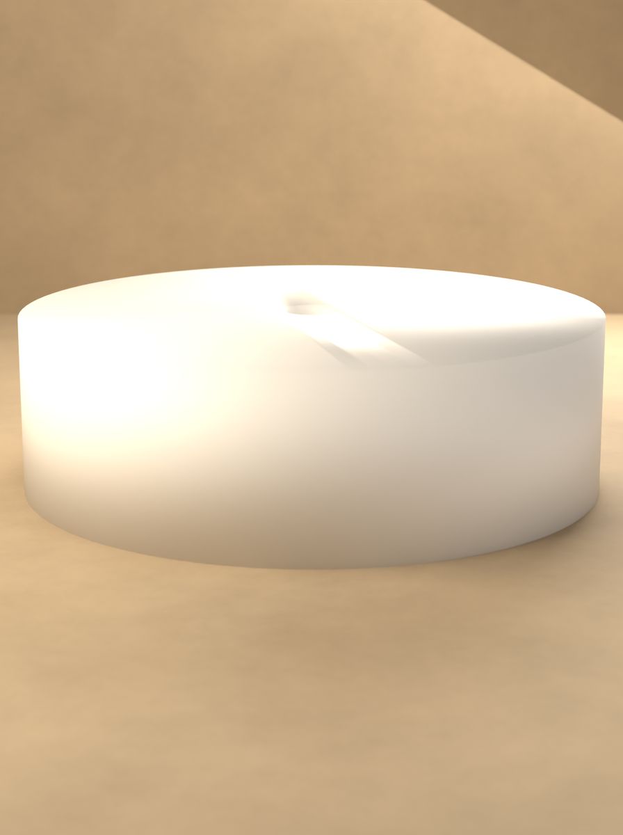 D Milli Kontrol Düğmesi (60 mm Çap, 18 mm Yükseklik, 6 mm Mil, Set Vidalı) görsel 3