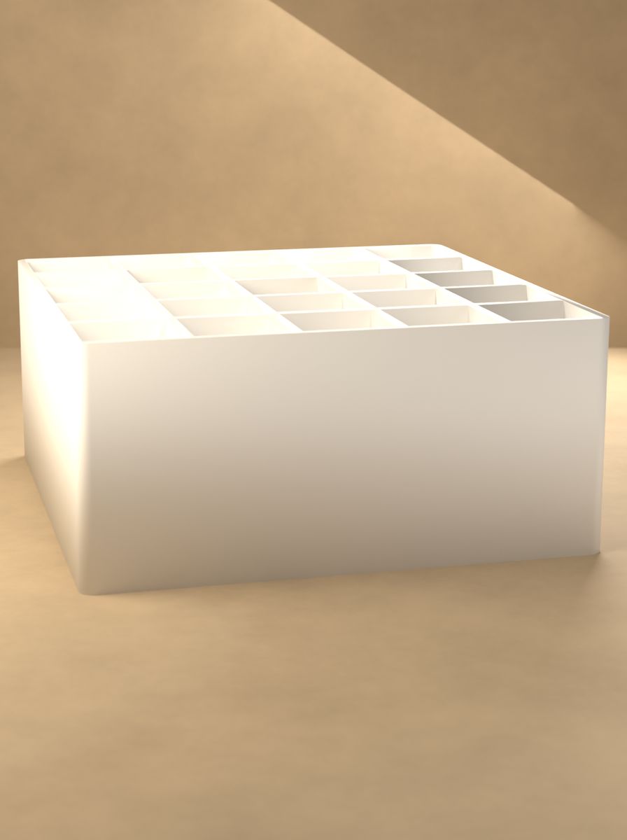 Derin Açık Organizer Kutu (110 × 110 × 50 mm, 5 × 5 Gözlü) görsel 3