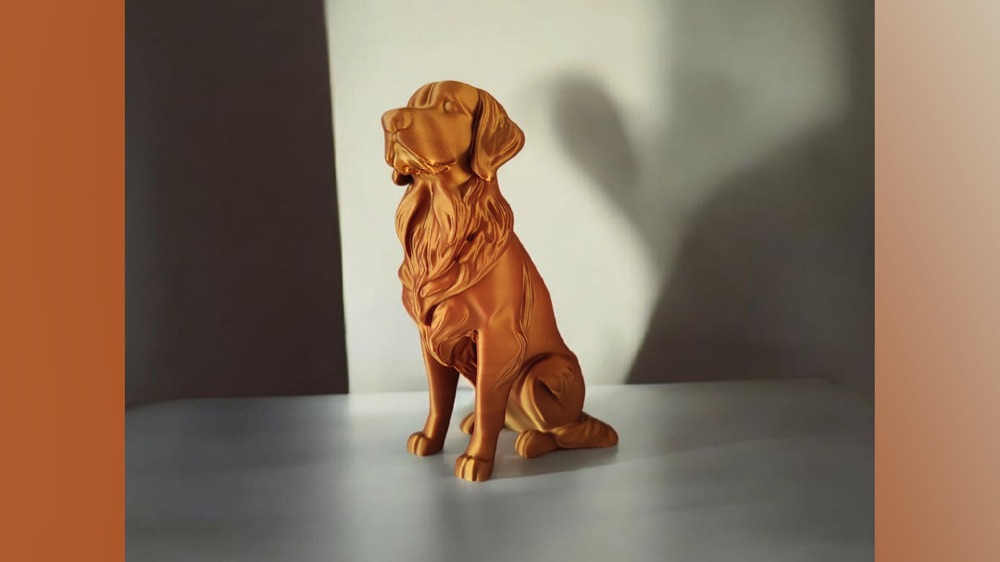 Golden Retriever Heykelciği