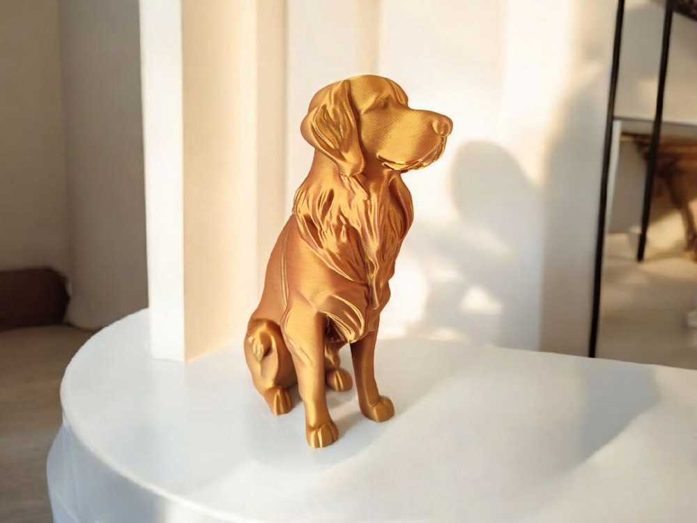 Golden Retriever Heykelciği görsel 4