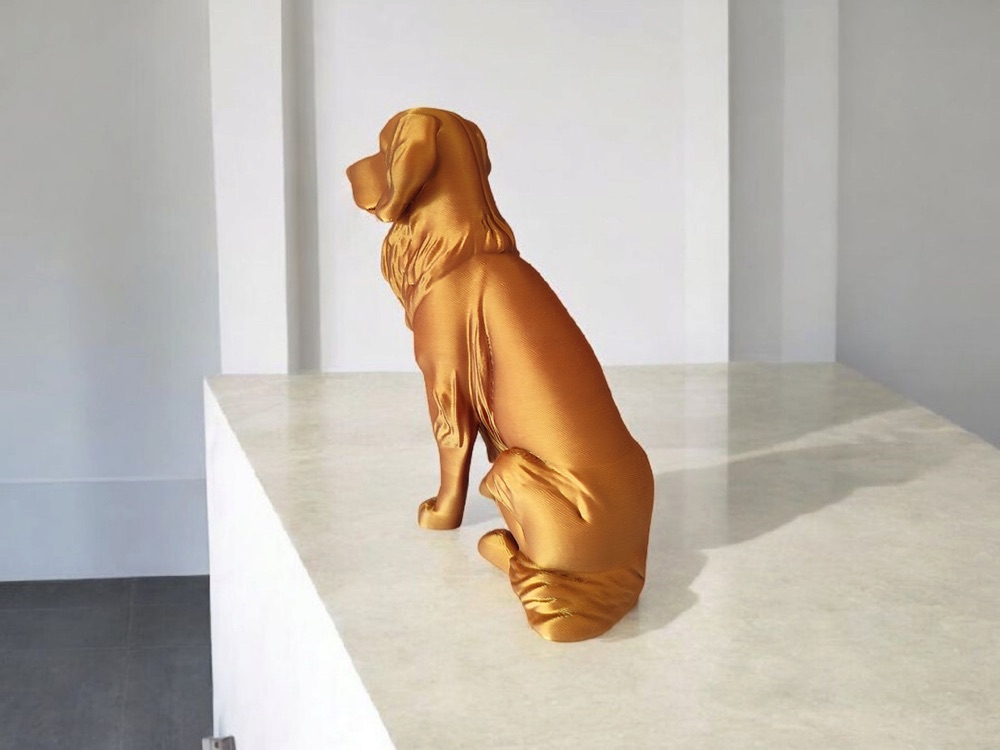 Golden Retriever Heykelciği görsel 5