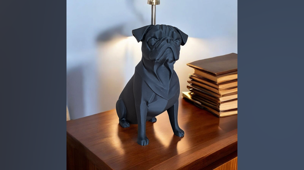 Pug Köpeği Heykelciği