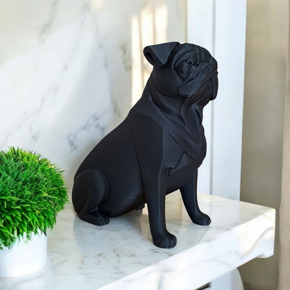 Pug Köpeği Heykelciği görsel 2