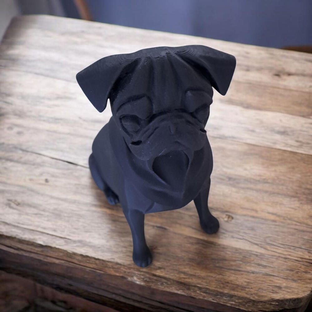 Pug Köpeği Heykelciği görsel 3