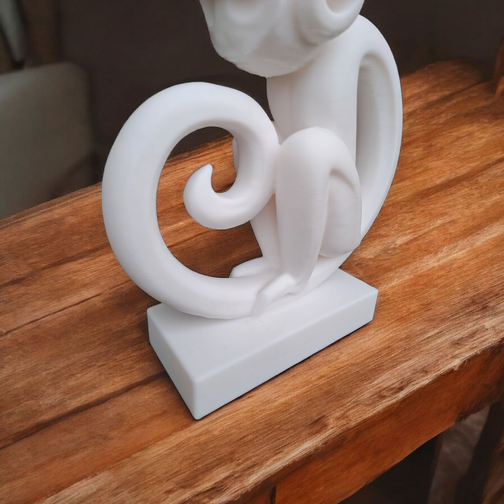 Minimalist Maymun Heykelciği görsel 3