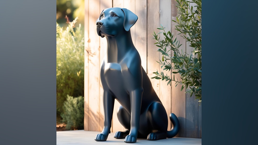 Minimalist Labrador Heykelciği