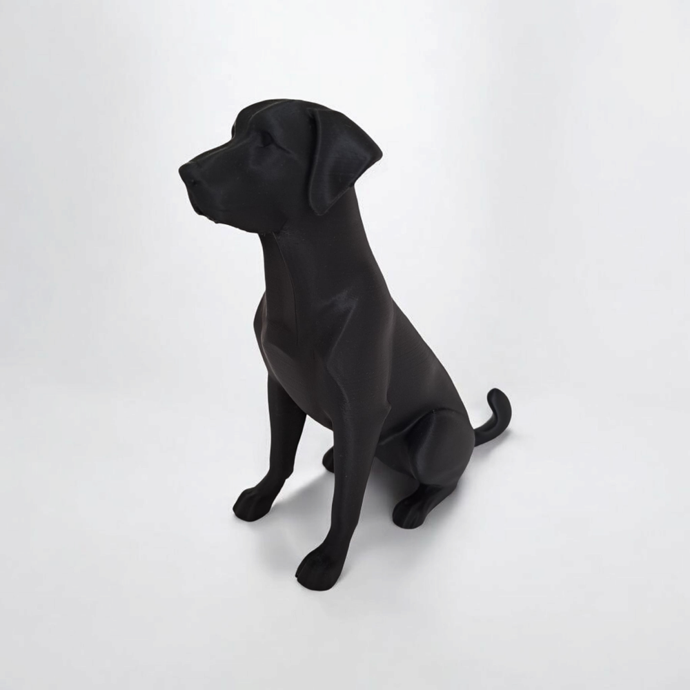 Minimalist Labrador Heykelciği görsel 2