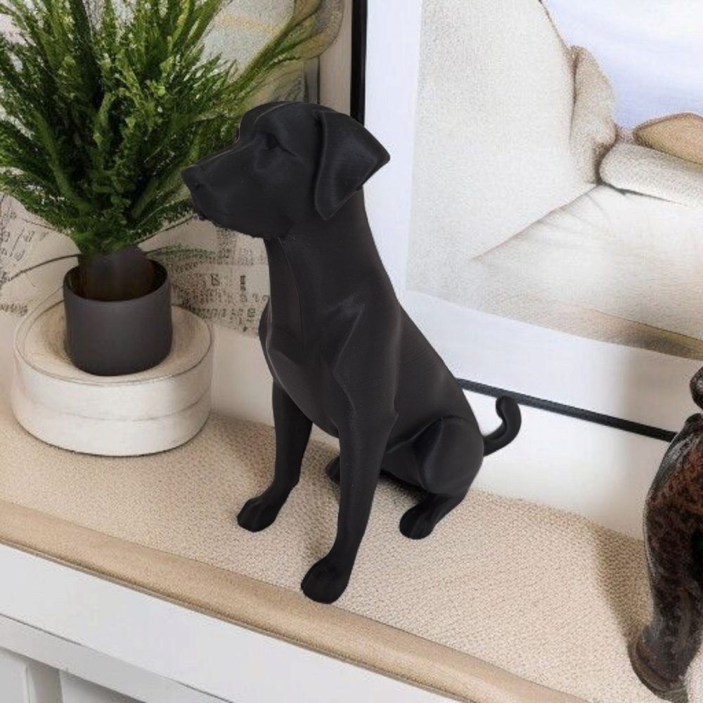 Minimalist Labrador Heykelciği görsel 3