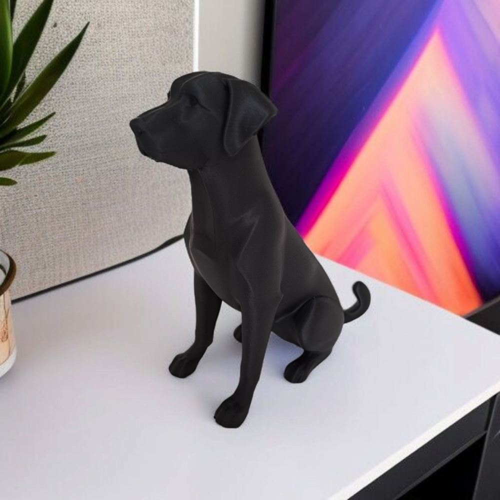 Minimalist Labrador Heykelciği görsel 4