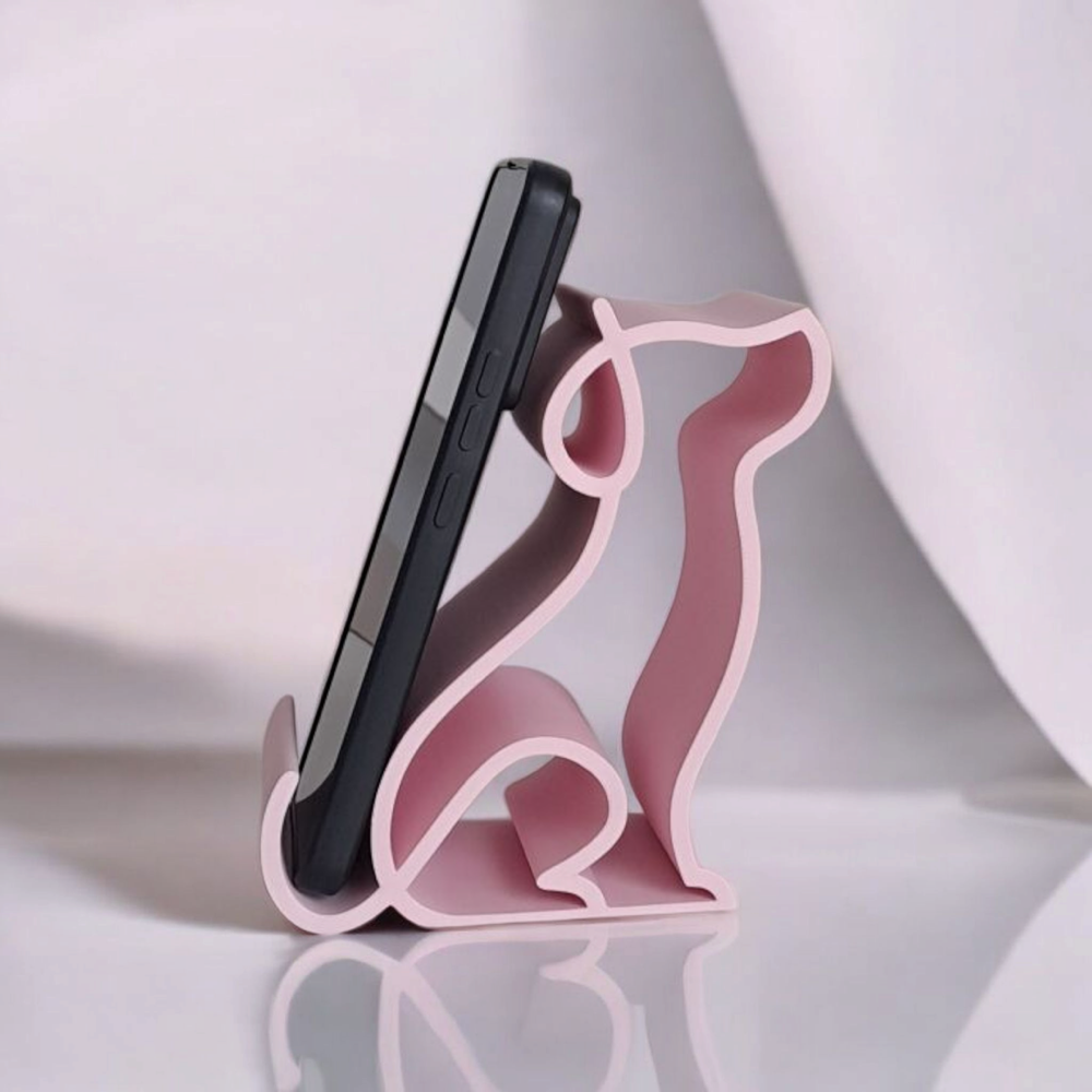 Yavru Köpekli Telefon Standı görsel 5