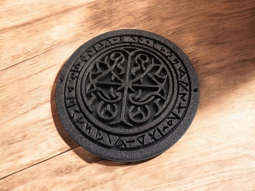 Kelt Rün Desenli Bardak Altlığı "Runestone" görsel 2
