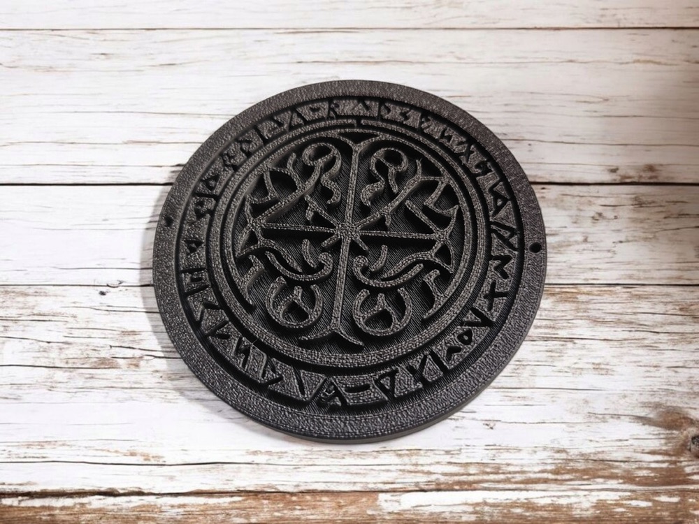 Kelt Rün Desenli Bardak Altlığı "Runestone" görsel 3