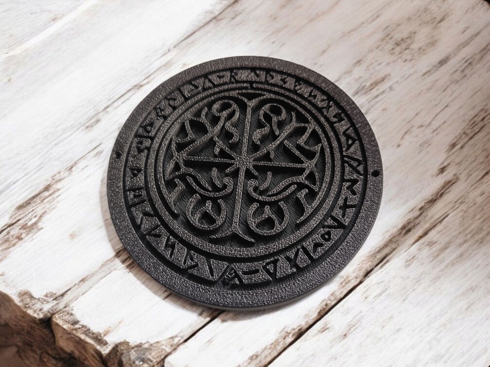 Kelt Rün Desenli Bardak Altlığı "Runestone" görsel 4