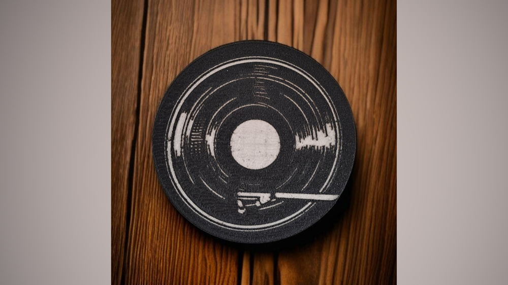 Nostaljik Plak Bardak Altlığı "Vintage Vinyl"