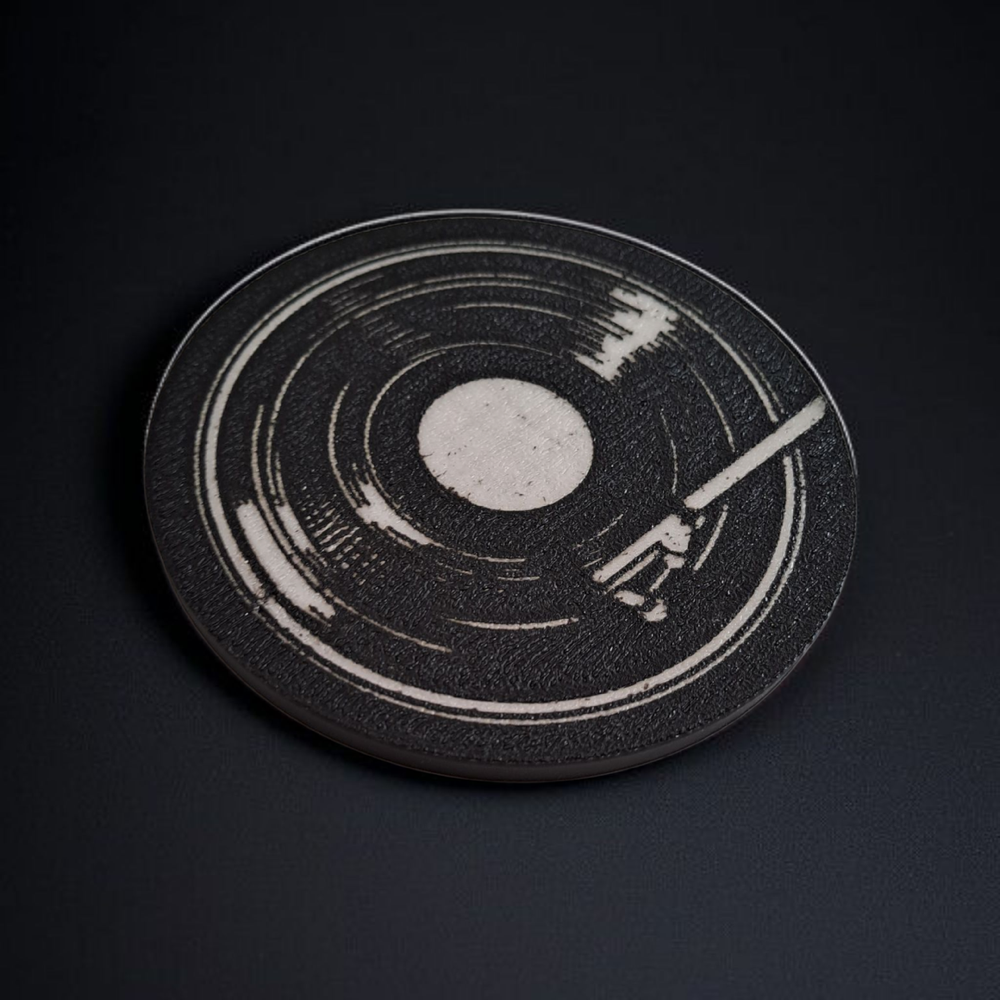 Nostaljik Plak Bardak Altlığı "Vintage Vinyl" görsel 2