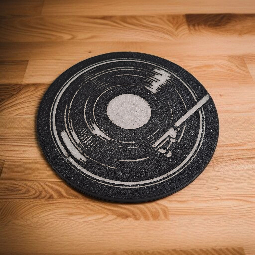 Nostaljik Plak Bardak Altlığı "Vintage Vinyl" görsel 5
