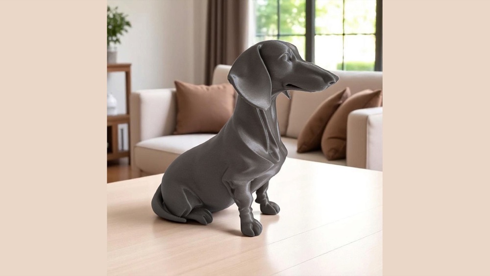 Minimalist Dachshund (Sosis Köpek) Heykelciği