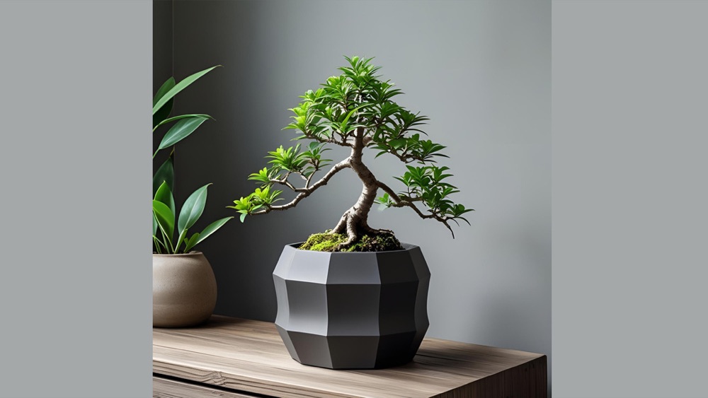 On Kenarlı Minimalist Saksı