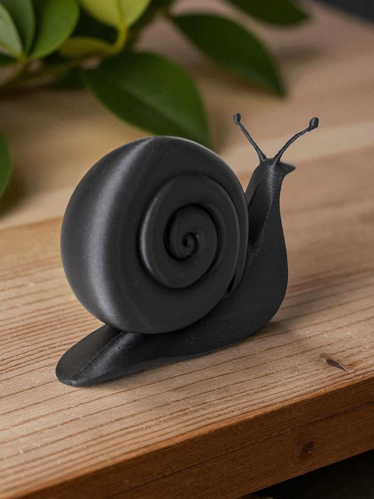 Minimalist Salyangoz Heykelciği görsel 4