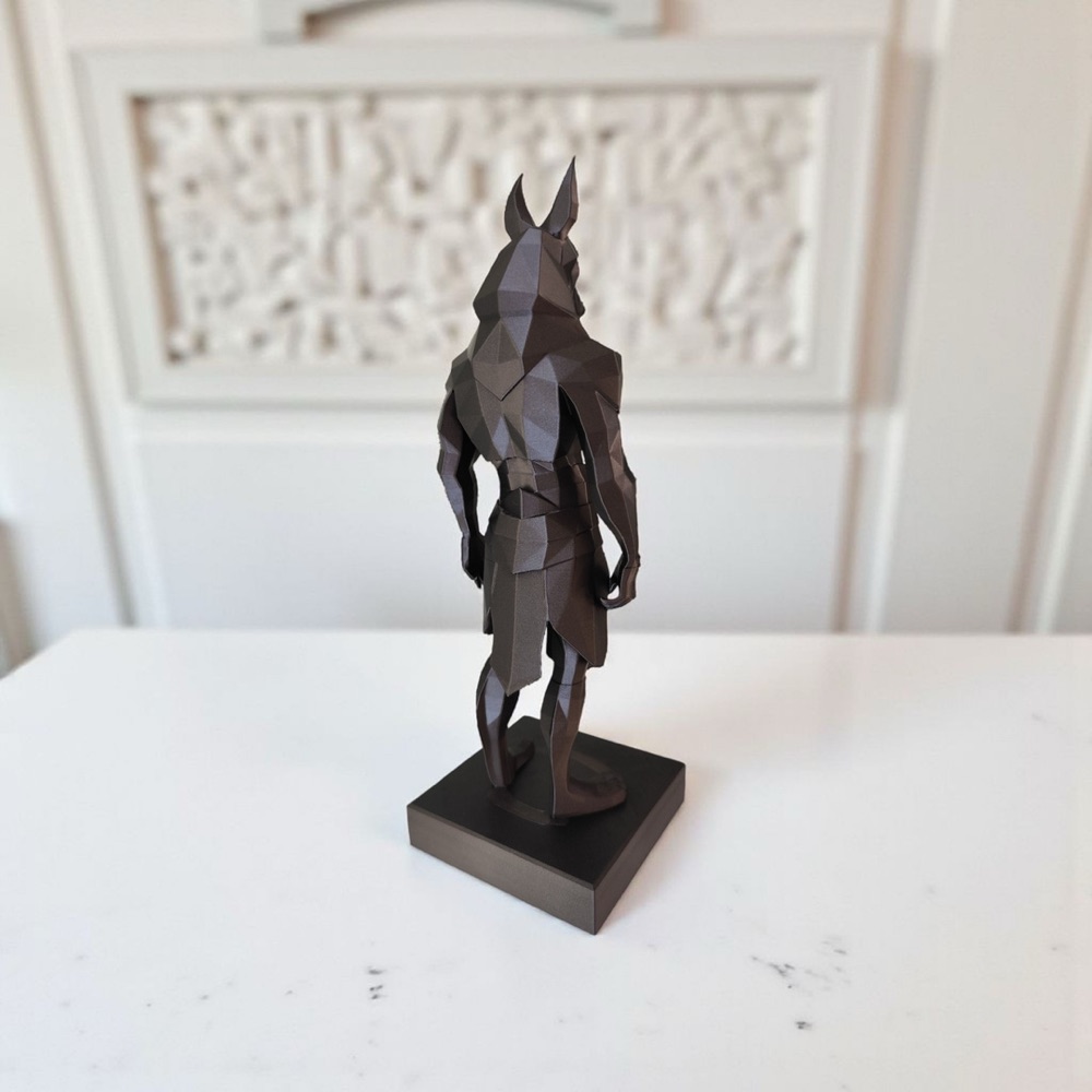 Low Poly Anubis Heykeli görsel 5
