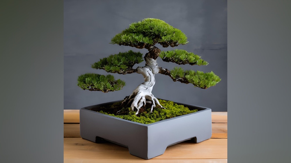 Minimalist Kare Bonsai Saksısı