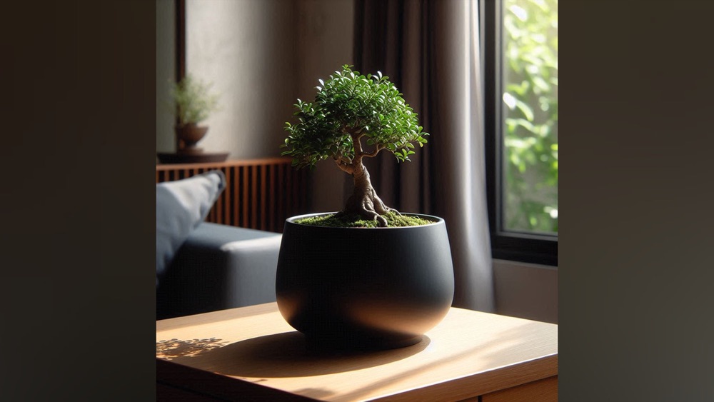 Yuvarlak Küçük Bonsai Saksısı