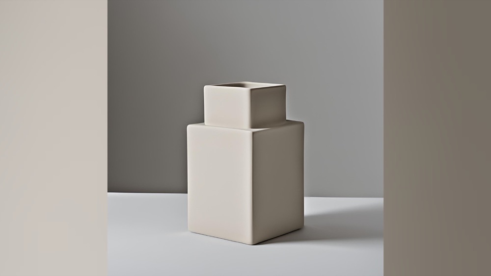 Kare Formlu Minimalist Vazo