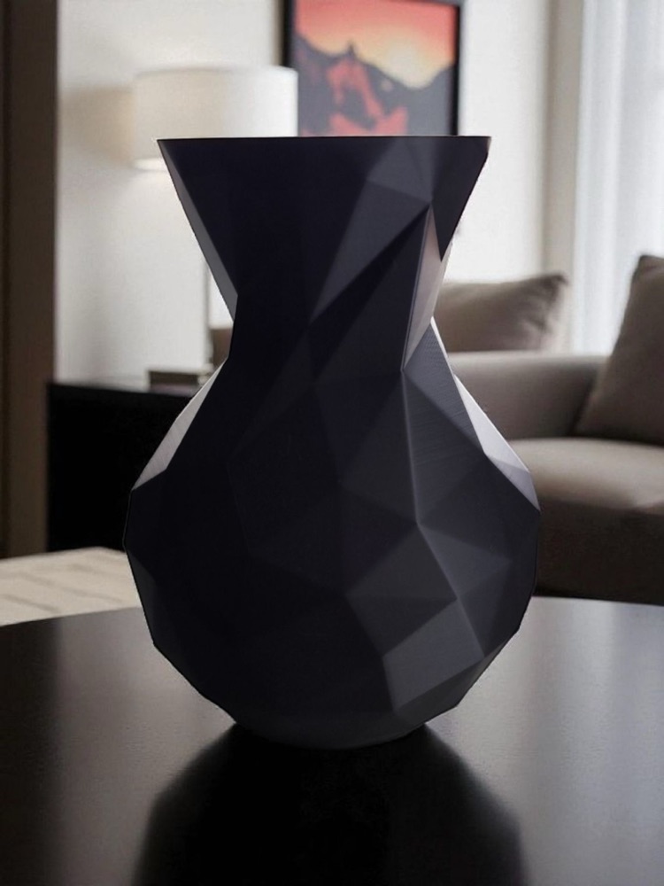Minimalist Low Poly Vazo görsel 2