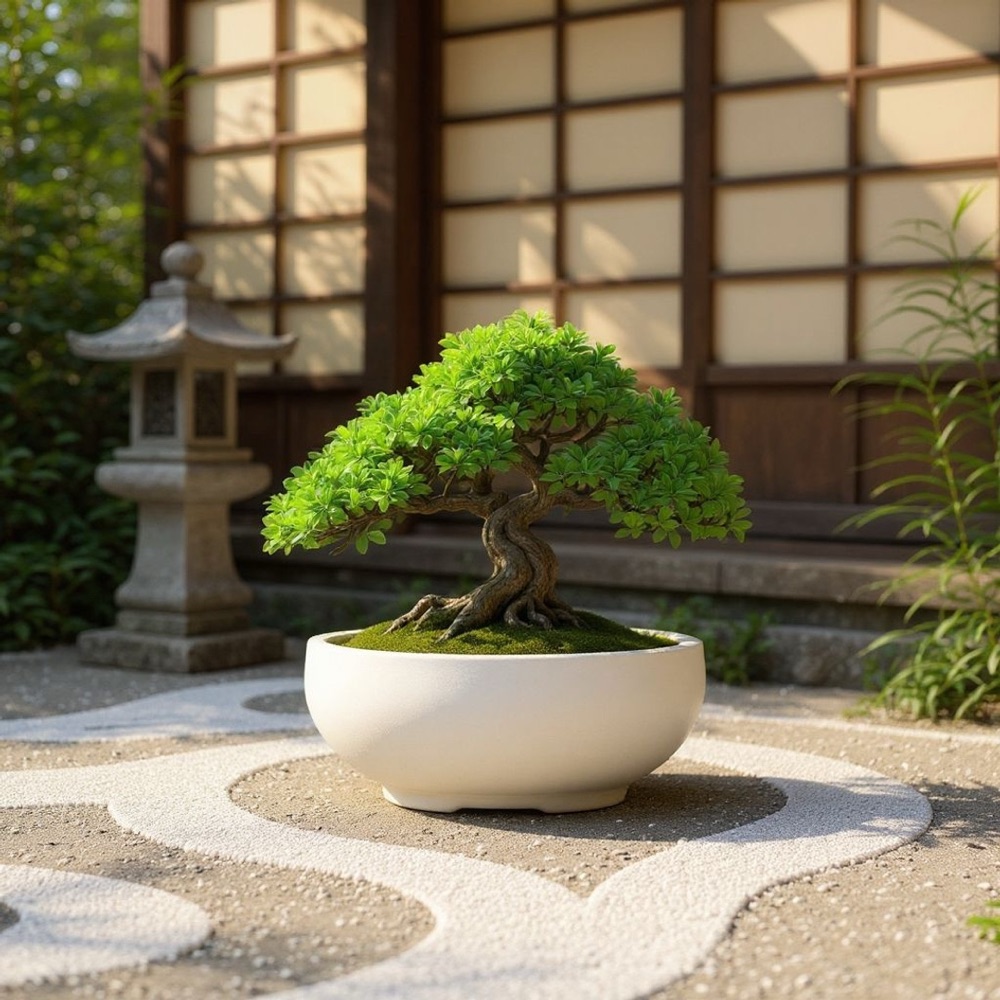 Minimalist Şık Bonsai Saksısı görsel 4