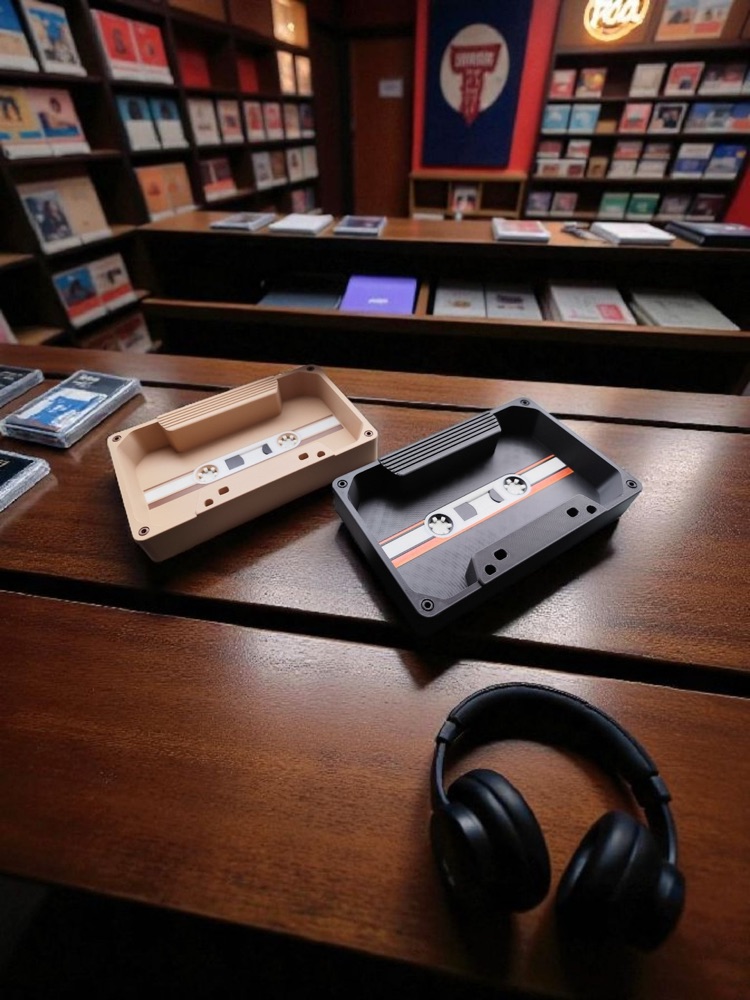 Retro Kaset Görünümlü Tepsi görsel 2