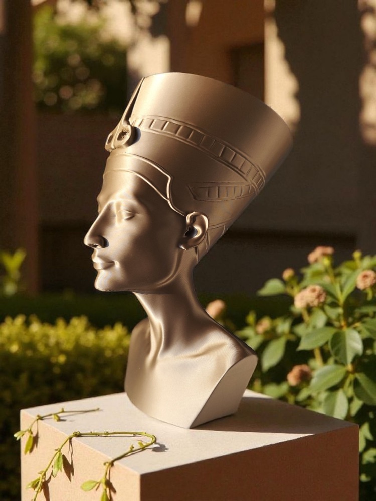 Nefertiti Büstü Heykeli görsel 4