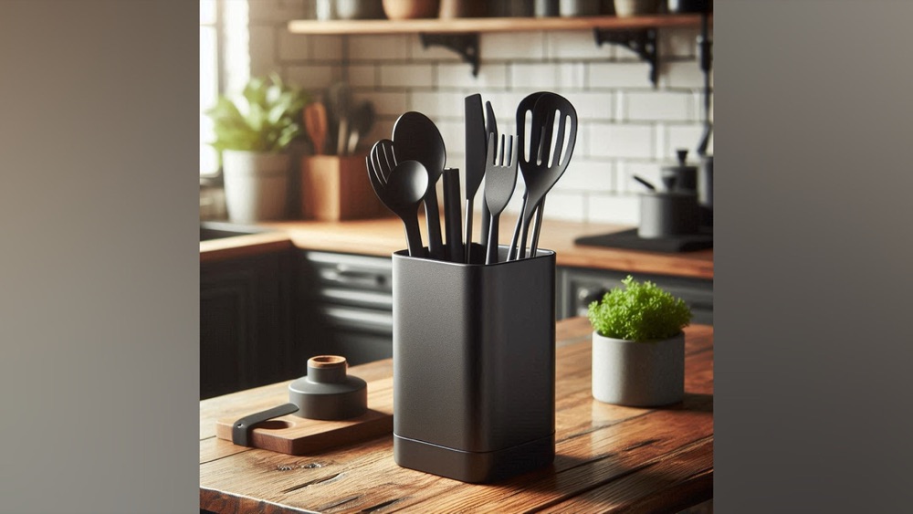 Kare Formlu Mutfak Aleti Standı "Square Pot"
