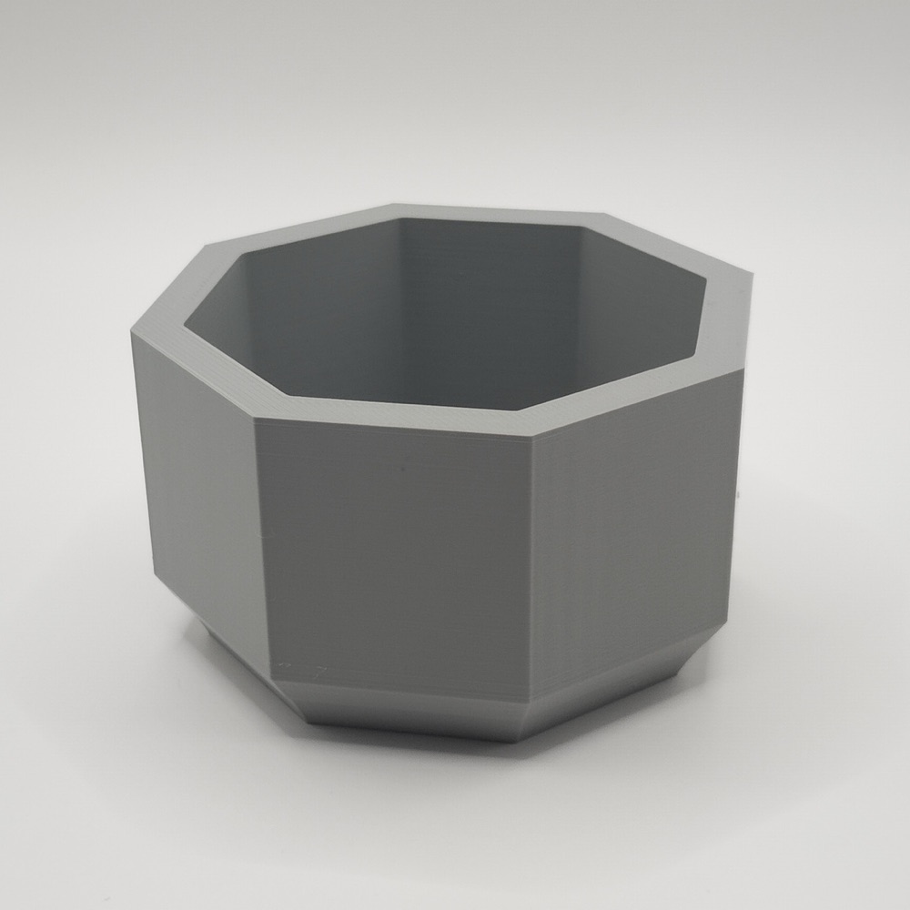 Minimalist Sekizgen Sukulent Saksısı görsel 2