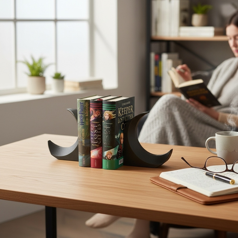 Minimalist Hilal Formlu Kitap Desteği