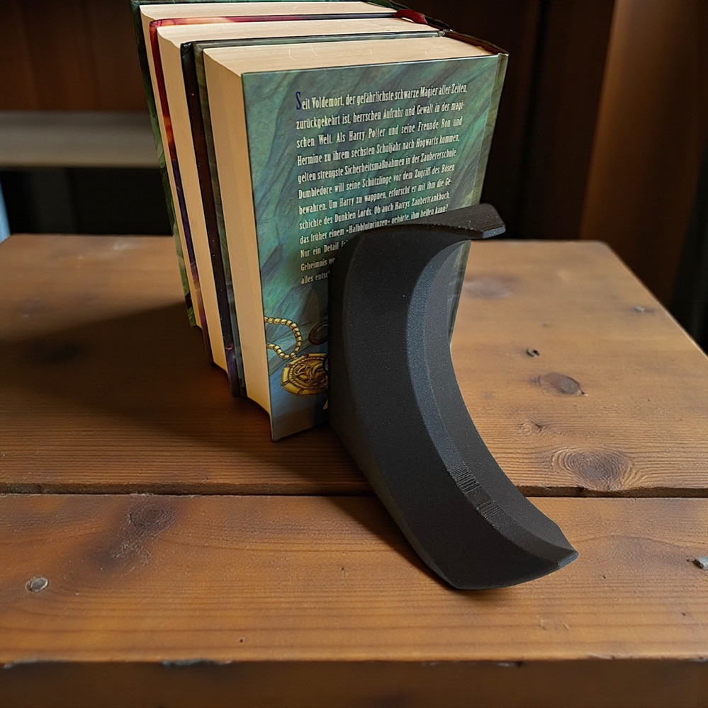Minimalist Hilal Formlu Kitap Desteği görsel 3