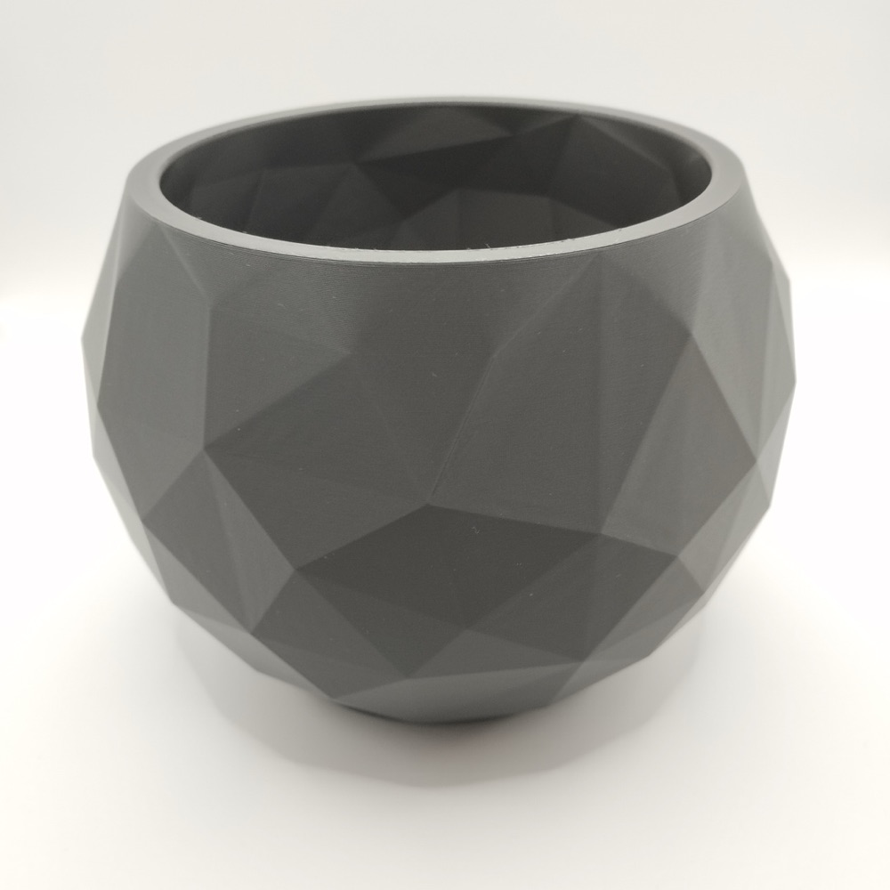 Çatlak Taş Görünümlü Low Poly Kase görsel 2