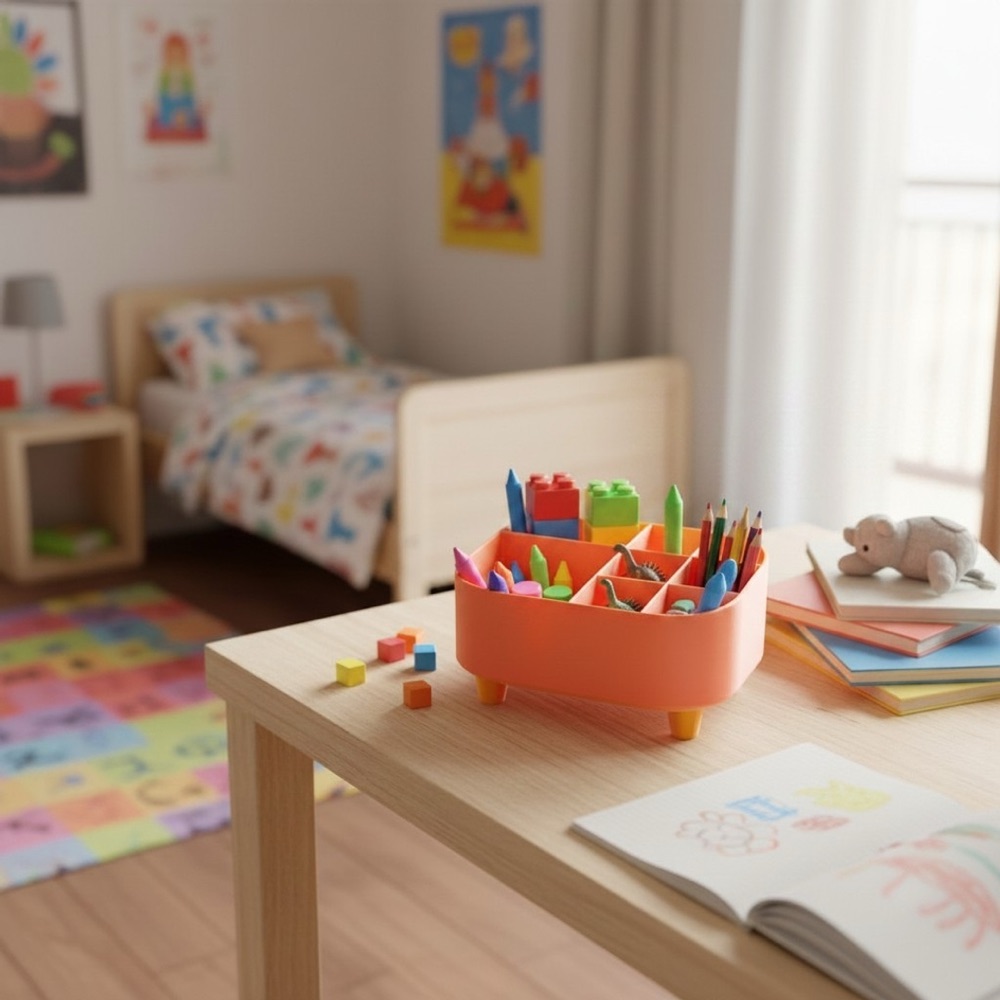 Ayaklı Sevimli Mini Organizer görsel 2