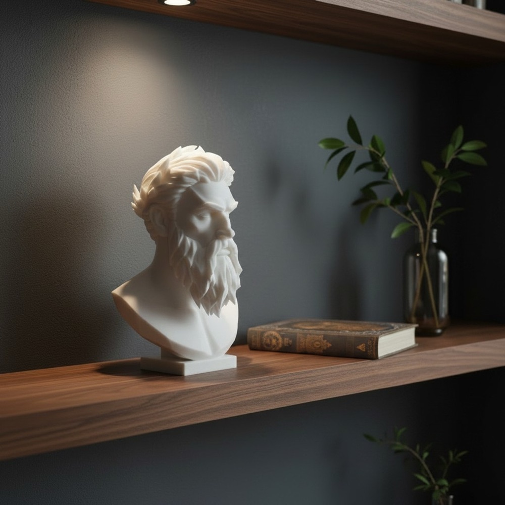 Zeus Büstü Heykeli görsel 5