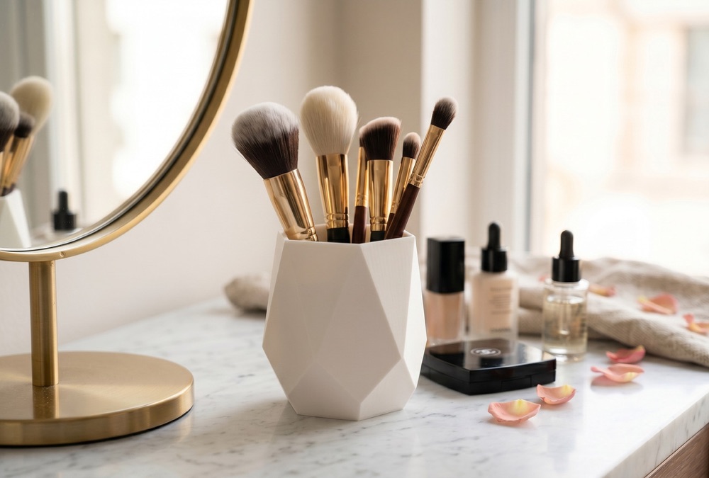 Luxe Geo Makyaj Fırçalığı