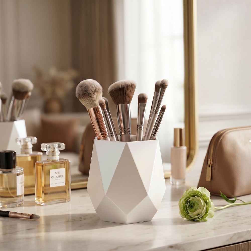 Luxe Geo Makyaj Fırçalığı görsel 3