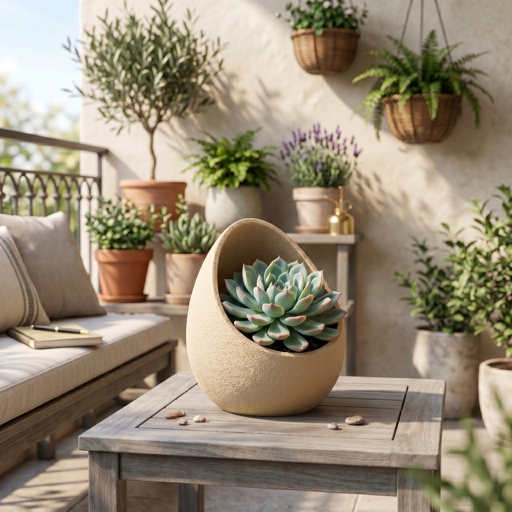 "Nest" Sukulent Saksısı görsel 2