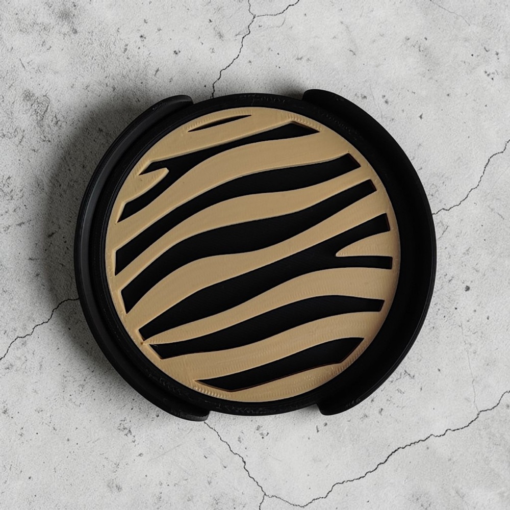 Zebra Desenli Bardak Altlığı Seti görsel 4