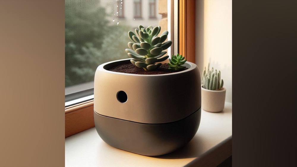 Kendi Kendine Sulayan Minimalist Saksı