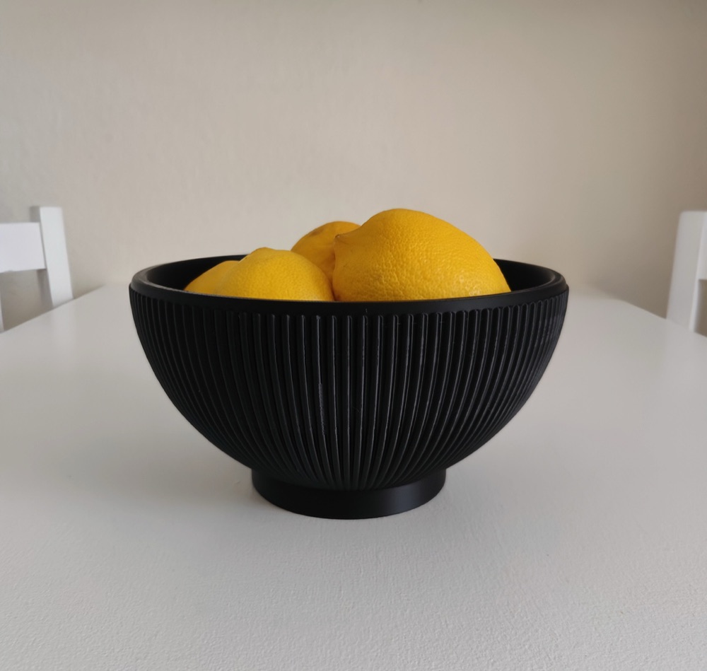 Yivli Tasarım Kase "Lemony Beauty" görsel 2
