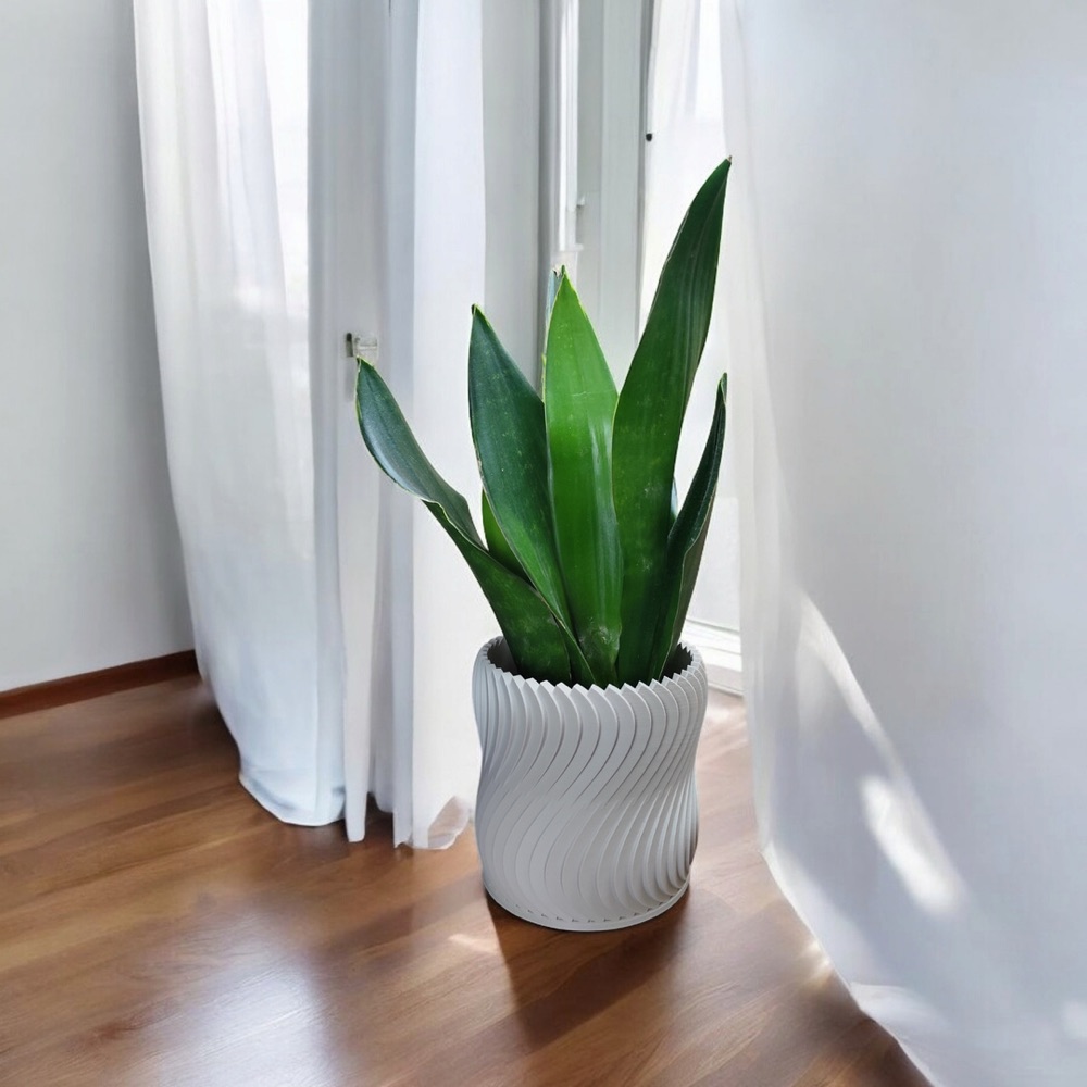 Türbin Kanadı Esintili Saksı görsel 5