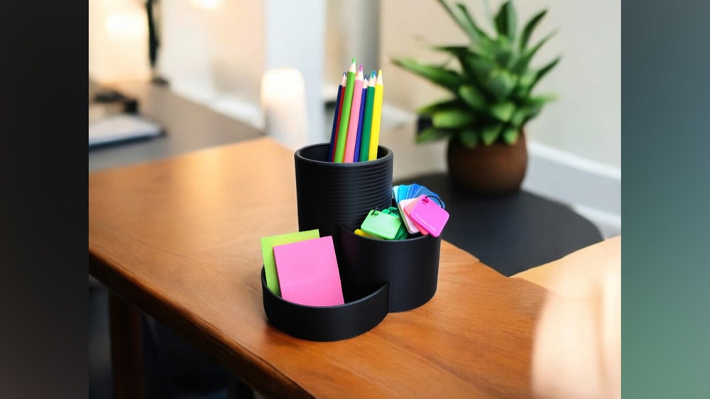 Üç Hazneli Ofis Organizeri