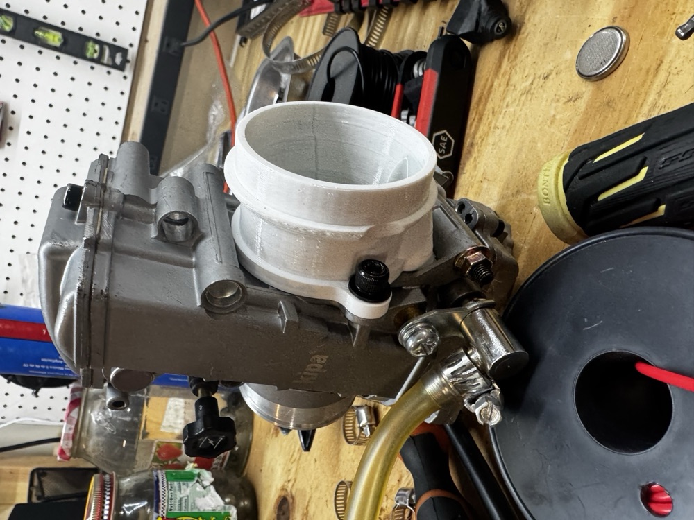 DRZ400 FCR39 Karbüratör Hava Kutusu Adaptörü görsel 2