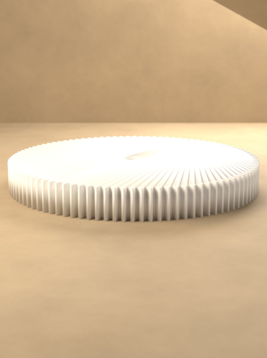 Düz Dişli (100 Diş, Modül 0,5, 4 mm Mil Deliği, 6 mm Kalınlık) görsel 3