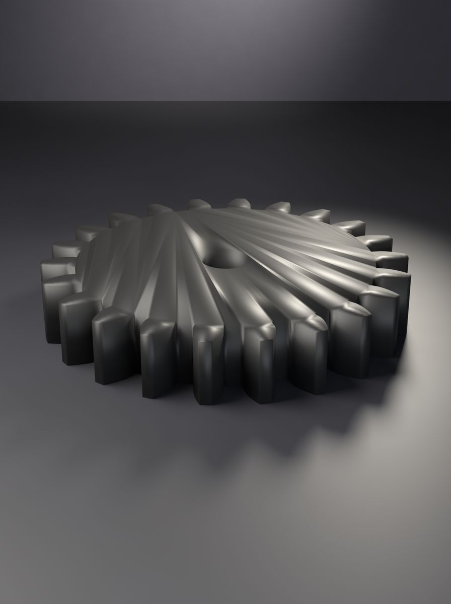 Düz Dişli (22 Diş, Modül 2,5, 8 mm Mil Deliği, 10 mm Kalınlık)
